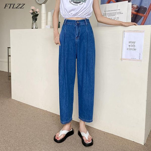 women's jeans ftlzz women high waist straight washed loose blue denim pants casual female ankle-length retro ladies bottoms
women's jeans ftlzz women high waist straight washed loose blue denim pants casual female ankle-length retro ladies bottoms