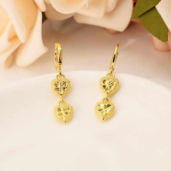 hoop & huggie elegant and exquisite gold color heart drop earrings for woman 2021 classic jewelry luxury party girl's gifts, Golden;silver
hoop & huggie elegant and exquisite gold color heart drop earrings for woman 2021 classic jewelry luxury party girl's gifts, Golden;silver