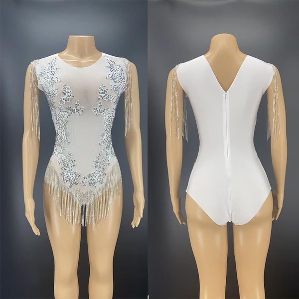 stage wear high-altitude rings bodysuit white rhinestone tassel elastic leotard nightclub gogo jazz dancing performance costume vdb4069, Black;red
stage wear high-altitude rings bodysuit white rhinestone tassel elastic leotard nightclub gogo jazz dancing performance costume vdb4069, Black;red