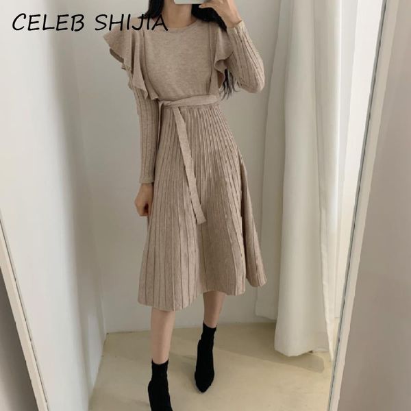 casual dresses shijia woolen elegant knit dress female o-neck autumn winter 2021 long-sleeve slim waist khaki solid sweater woman, Black;gray
casual dresses shijia woolen elegant knit dress female o-neck autumn winter 2021 long-sleeve slim waist khaki solid sweater woman, Black;gray