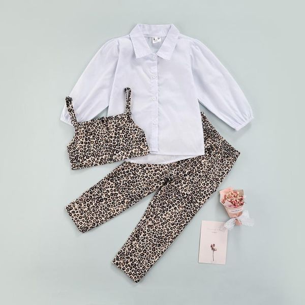 clothing sets focusnorm 1-6y fashion kids girls 3pcs clothes outfits leopard vest +solid shirts+elastic printed pants, White
clothing sets focusnorm 1-6y fashion kids girls 3pcs clothes outfits leopard vest +solid shirts+elastic printed pants, White