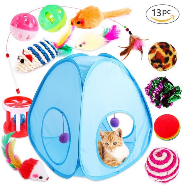 pieces set pet cat tent feather mouse balls plural in combination sticks toys indoor interactive for cats
pieces set pet cat tent feather mouse balls plural in combination sticks toys indoor interactive for cats