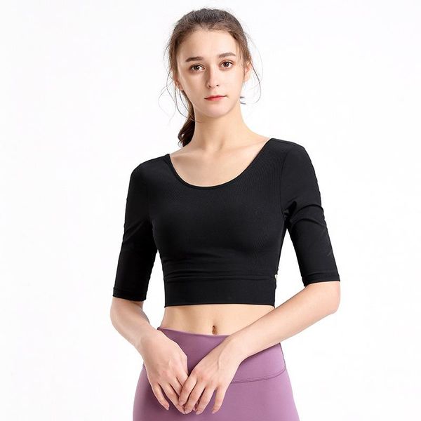 yoga outfits t-shirt women sports short sleeve fitness beauty back drawstring slim quick-drying round neck running, White;red
yoga outfits t-shirt women sports short sleeve fitness beauty back drawstring slim quick-drying round neck running, White;red