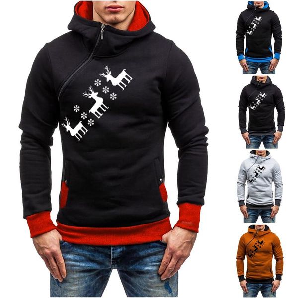 men's hoodies & sweatshirts fashion hoodie fall/winter christmas safe elk zipper hooded pullover sudaderas con capucha, Black
men's hoodies & sweatshirts fashion hoodie fall/winter christmas safe elk zipper hooded pullover sudaderas con capucha, Black