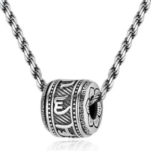 chains 925 silver male vajra chinese style personality trendy retro six-character mantra necklace
chains 925 silver male vajra chinese style personality trendy retro six-character mantra necklace