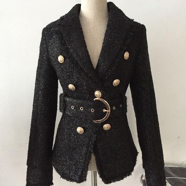 women's suits & blazers quality high luxury bright silk ladies wide sashes blazer feminino nothed collar double breasted slim fit black, White;black
women's suits & blazers quality high luxury bright silk ladies wide sashes blazer feminino nothed collar double breasted slim fit black, White;black