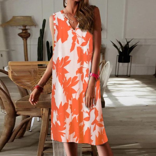 casual dresses retro leaf v-neck loose sleeveless for women mid-length comfort summer dress 2021 ladies beach style clothes, Black;gray
casual dresses retro leaf v-neck loose sleeveless for women mid-length comfort summer dress 2021 ladies beach style clothes, Black;gray