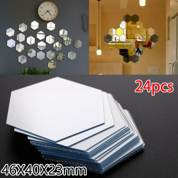 wall stickers 24pcs mirror 46x40x23mm 3d mirrors hexagon removable art deca home decor mural diy decoraion
wall stickers 24pcs mirror 46x40x23mm 3d mirrors hexagon removable art deca home decor mural diy decoraion
