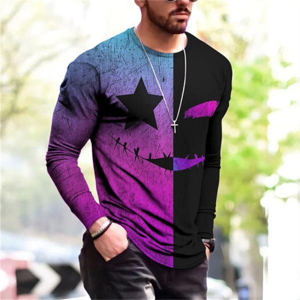 men's t-shirts 2021autumn mens streetwear tshirt funny print harajuku long sleeve oversize t-shirt fashion men hip hop patch stitch t s, White;black
men's t-shirts 2021autumn mens streetwear tshirt funny print harajuku long sleeve oversize t-shirt fashion men hip hop patch stitch t s, White;black