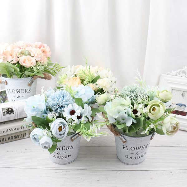 nordic artificial flower set(flower+vase)ceramic rope vase rose plants potted wedding decoration fake decorative flowers & wreaths
nordic artificial flower set(flower+vase)ceramic rope vase rose plants potted wedding decoration fake decorative flowers & wreaths