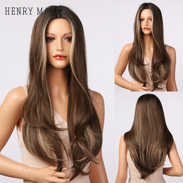 highlight colored synthetic wigs long straight black brown blonde ombre wig middle part heat resistant wig for womenfactory direct
highlight colored synthetic wigs long straight black brown blonde ombre wig middle part heat resistant wig for womenfactory direct