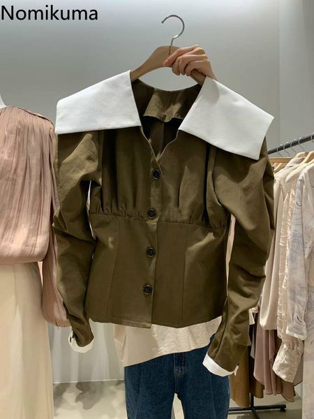 nomikuma korean hit color patchwork turn-down collar blouse shirt long sleeve elegant women autumn new blusas 6c544 210427, White
nomikuma korean hit color patchwork turn-down collar blouse shirt long sleeve elegant women autumn new blusas 6c544 210427, White
