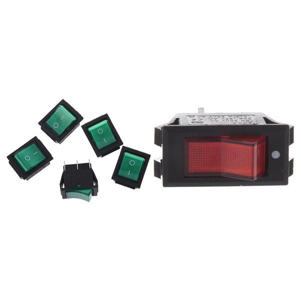 smart home control 10 pcs x red neon light lamp on/off spst boat rocker switch & 5x green illuminated dpdt on/on
smart home control 10 pcs x red neon light lamp on/off spst boat rocker switch & 5x green illuminated dpdt on/on