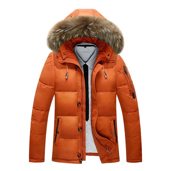 men's down & parkas jacket long section winter thickening large fur collar hooded casual outdoor warm qevm, Black
men's down & parkas jacket long section winter thickening large fur collar hooded casual outdoor warm qevm, Black