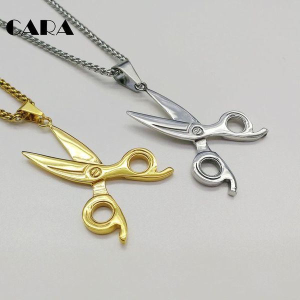 pendant necklaces 2021 high polished 316l stainless steel barber necklace silver color scissors accessories cara0465
pendant necklaces 2021 high polished 316l stainless steel barber necklace silver color scissors accessories cara0465