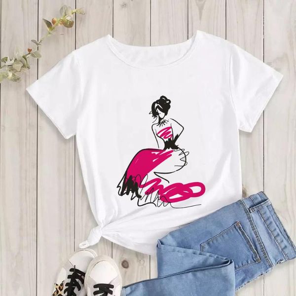 summer fashion women tshirts cute cartoon girl print casual short sleeve o neck harajuku funny cool women's t-shirt, White
summer fashion women tshirts cute cartoon girl print casual short sleeve o neck harajuku funny cool women's t-shirt, White
