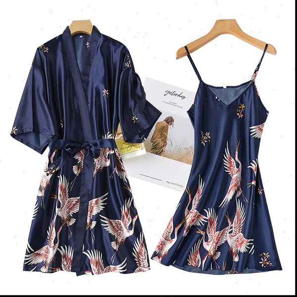 nightwear gown set women sleepwear 2pc pyjama v neck pajamas silky spring lady sleep suit robe wear home negligee, Black;red
nightwear gown set women sleepwear 2pc pyjama v neck pajamas silky spring lady sleep suit robe wear home negligee, Black;red