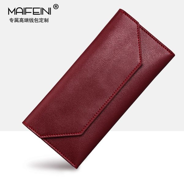 wallet jazz super soft leather long 2021 academic style simple ultra thin women's, Red;black
wallet jazz super soft leather long 2021 academic style simple ultra thin women's, Red;black