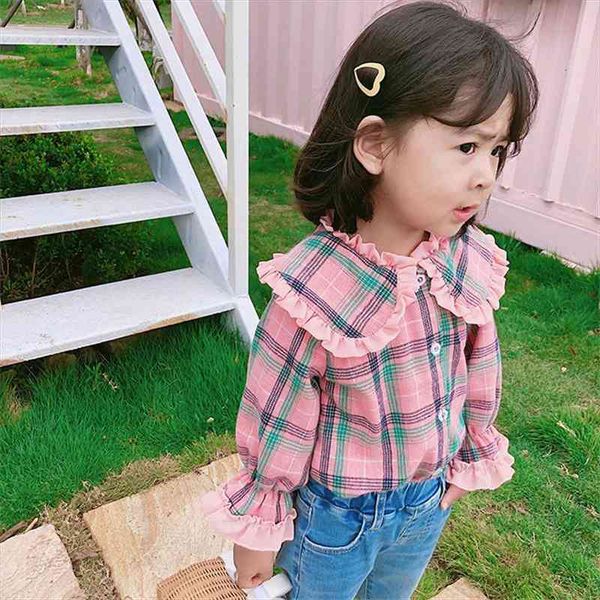 1-7t toddler kid baby girl clothes long sleeve ruffles plaid shirt elegant sweet lovely blouses spring infant outfit, White;black
1-7t toddler kid baby girl clothes long sleeve ruffles plaid shirt elegant sweet lovely blouses spring infant outfit, White;black