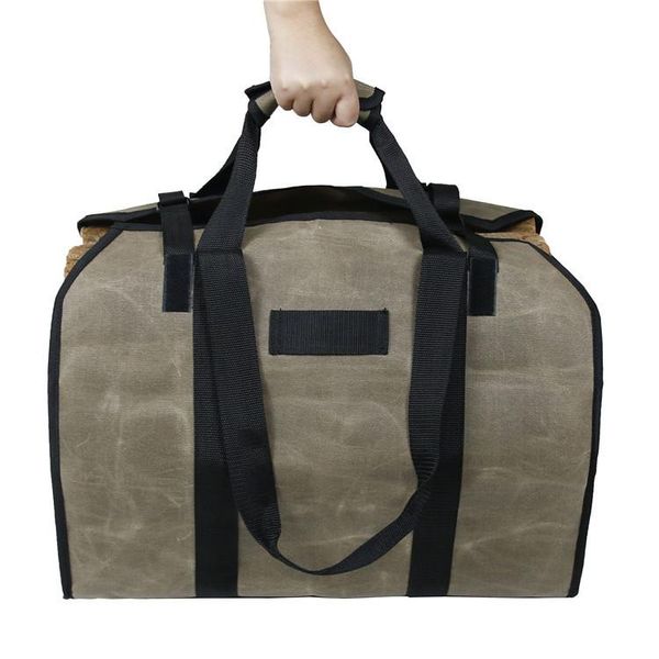 cross-border outdoor waterproof dual-use hand-held wet wax canvas logging bag strip log tote parts & accessories, Black
cross-border outdoor waterproof dual-use hand-held wet wax canvas logging bag strip log tote parts & accessories, Black
