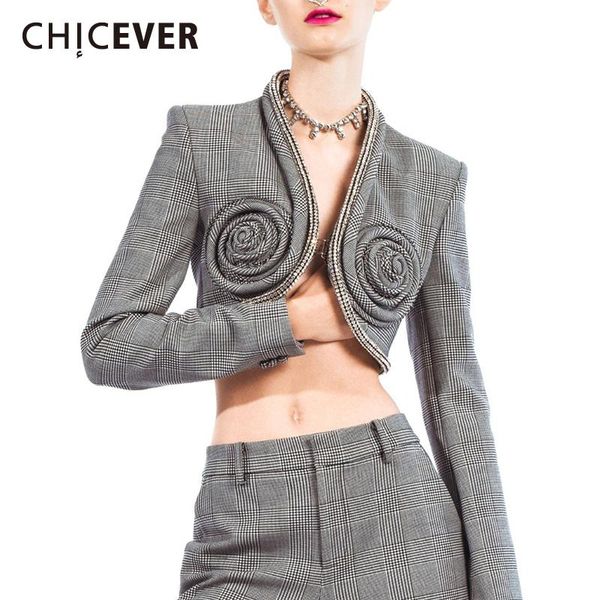 women's suits & blazers chicever plaid coat for women v neck long sleeve patchwork ruched straight female fashion spring clothes summer, White;black
women's suits & blazers chicever plaid coat for women v neck long sleeve patchwork ruched straight female fashion spring clothes summer, White;black