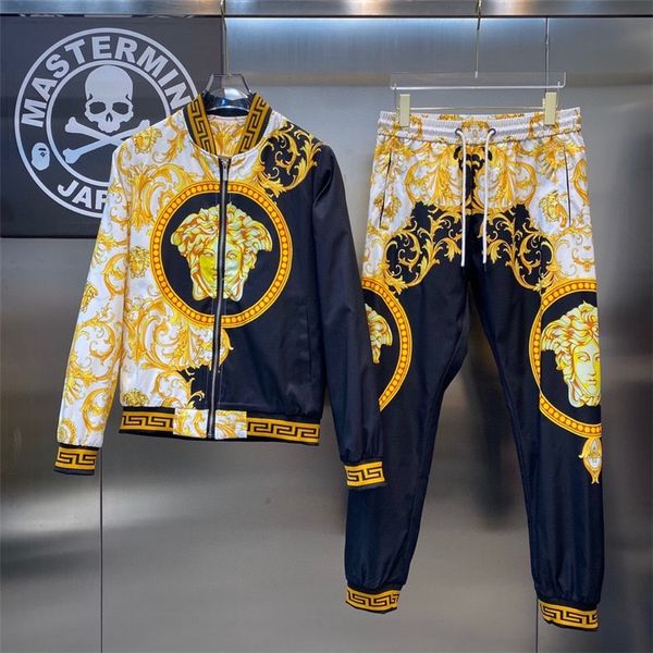 2021 man clothes tracksuits brand mens sweat suit spring autumn long sleeved two-piece set fall tracksuit jogging jackets+pants sportswear, Gray
2021 man clothes tracksuits brand mens sweat suit spring autumn long sleeved two-piece set fall tracksuit jogging jackets+pants sportswear, Gray