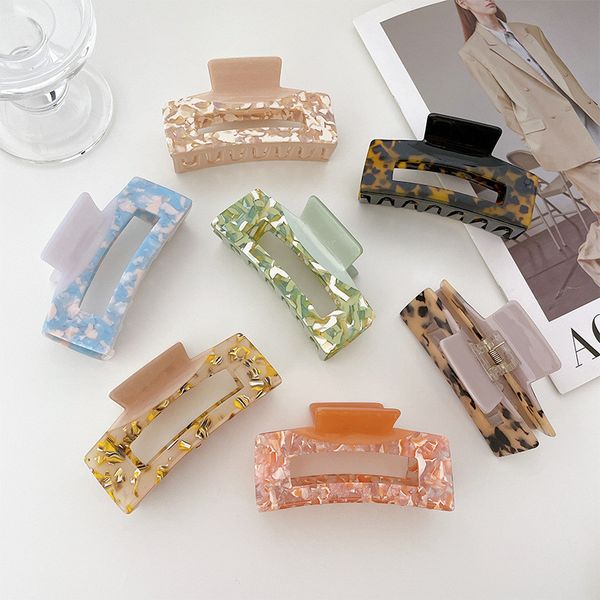yamog two color splicing large square clamps women hollow floral hair claw clip girls shower scrunchies ponytail hairpins head accessories 7, Slivery;golden
yamog two color splicing large square clamps women hollow floral hair claw clip girls shower scrunchies ponytail hairpins head accessories 7, Slivery;golden