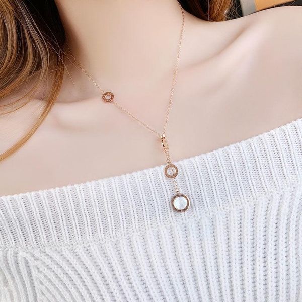 fashion black white shell pendant necklace stainless steel roman numeral layered choker short gift 2021 chains, Silver
fashion black white shell pendant necklace stainless steel roman numeral layered choker short gift 2021 chains, Silver