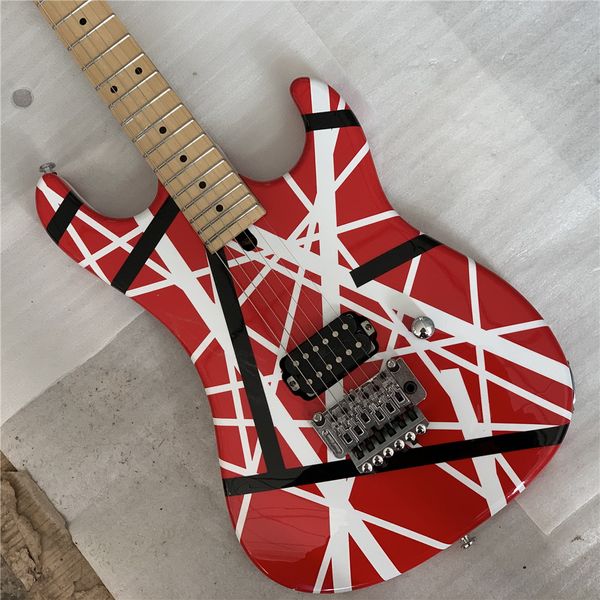 eddie van halen striped guitar tribute, electric guitars frankie / 5150 quality aged guitar.
eddie van halen striped guitar tribute, electric guitars frankie / 5150 quality aged guitar.