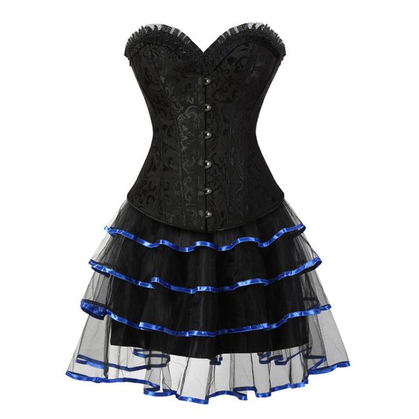 new steel boned corsets for women lingerie dress steampunk holloween clothing mini skirt corset strapless lace up bustier corset, Black;white
new steel boned corsets for women lingerie dress steampunk holloween clothing mini skirt corset strapless lace up bustier corset, Black;white
