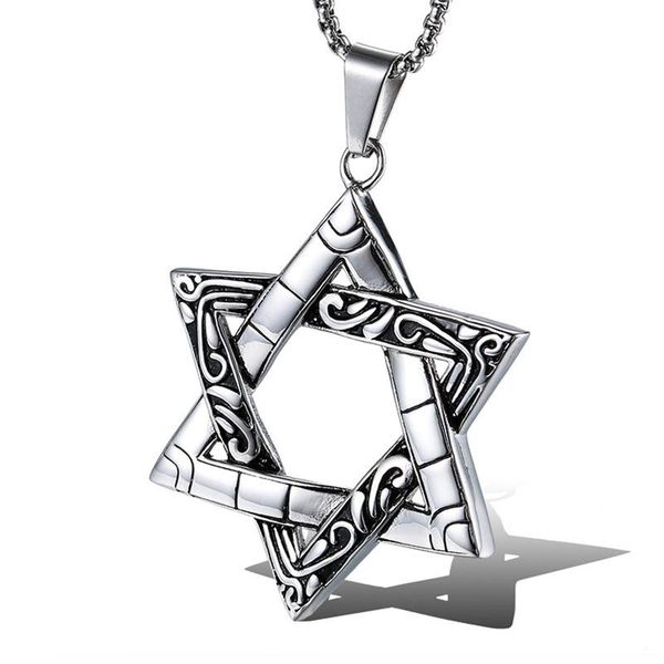 pendant necklaces jewish star of david pendants 316l stainless steel vintage hexagram necklace for men punk jewerly, Silver
pendant necklaces jewish star of david pendants 316l stainless steel vintage hexagram necklace for men punk jewerly, Silver