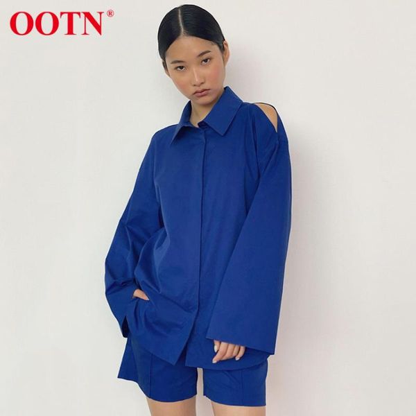 women's tracksuits ootn blue cotton turn-down collar oversized open shoulder single breasted shorts sets women high waist straight shor, Gray
women's tracksuits ootn blue cotton turn-down collar oversized open shoulder single breasted shorts sets women high waist straight shor, Gray