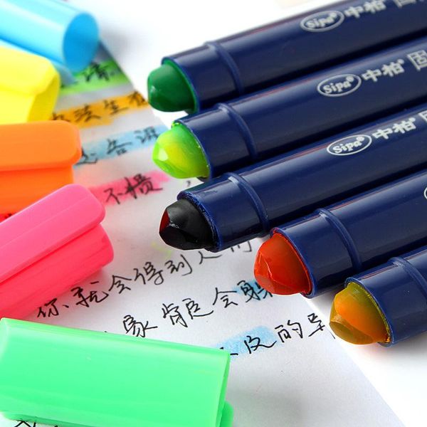 highlighters 5 pcs color crayon highlighter pen set drawing art marker painting stick for kids gift stationery material escolar db259, Black;red
highlighters 5 pcs color crayon highlighter pen set drawing art marker painting stick for kids gift stationery material escolar db259, Black;red