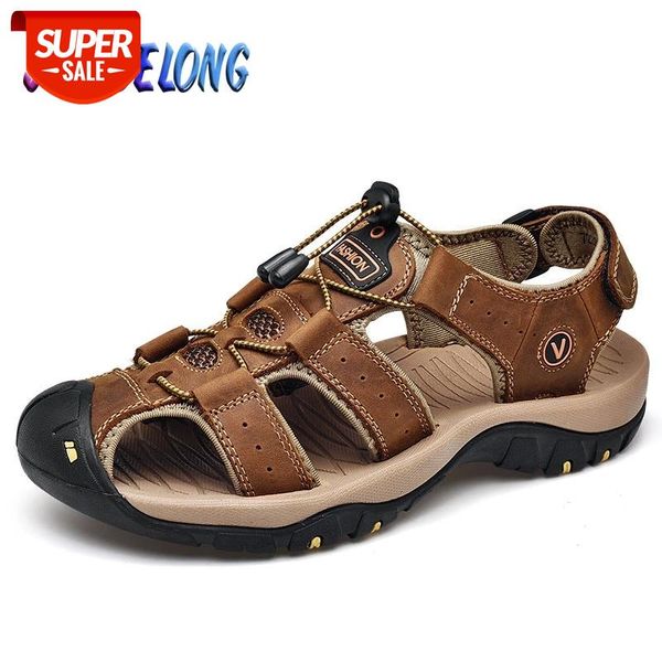 classic brand summer men sandals leather male outdoor beach slippers handmade male casual shoes plus size 38-49 #h699
classic brand summer men sandals leather male outdoor beach slippers handmade male casual shoes plus size 38-49 #h699
