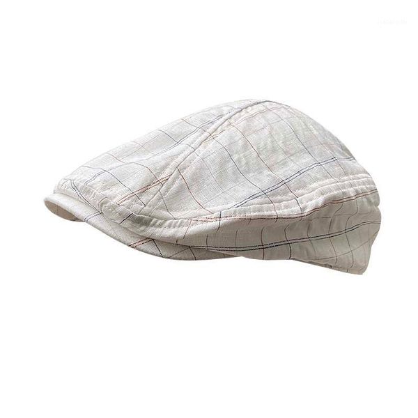 summer men vintage breathable outdoor sports berets caps women lattice casual peaked cap sun hats flax casquette blm323, Blue;gray
summer men vintage breathable outdoor sports berets caps women lattice casual peaked cap sun hats flax casquette blm323, Blue;gray