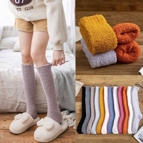 socks & hosiery winter women cute warm solid color soft coral fleece knee long home floor, Black;white
socks & hosiery winter women cute warm solid color soft coral fleece knee long home floor, Black;white