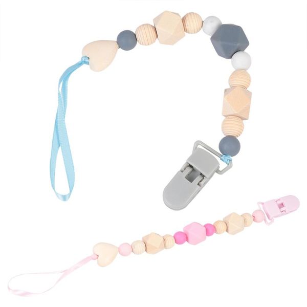 pacifiers# 2pcs pacifier clips grey pink teething beads chain for kid child gift
pacifiers# 2pcs pacifier clips grey pink teething beads chain for kid child gift