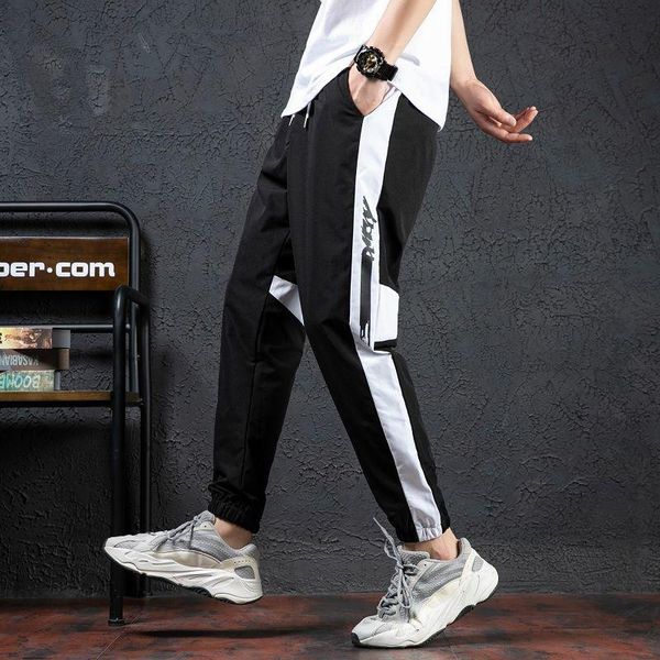 men's pants casual spring and summer korean capris hong kong style loose versatile toe band student sports trend joggergym, Black
men's pants casual spring and summer korean capris hong kong style loose versatile toe band student sports trend joggergym, Black