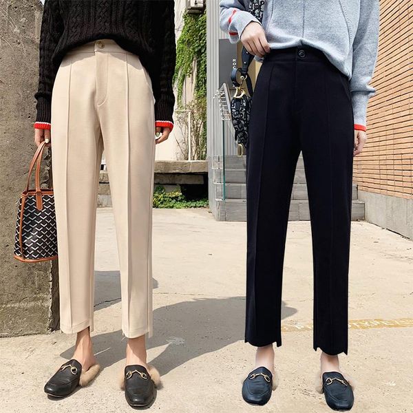 women's pants & capris autumn and winter leisure loose harem trendy skinny woolen cropped tappered 9824, Black;white
women's pants & capris autumn and winter leisure loose harem trendy skinny woolen cropped tappered 9824, Black;white