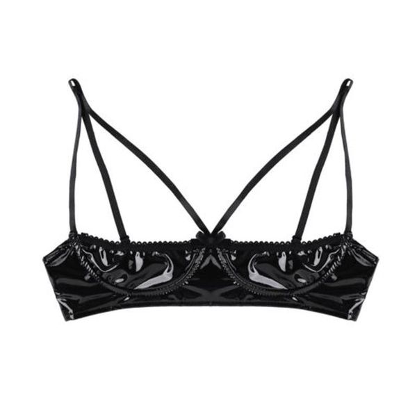 bras women pu leather hollow out lingerie corset solid lace underwire muslin sleepwear underwear wire-bustier bra top, Red;black
bras women pu leather hollow out lingerie corset solid lace underwire muslin sleepwear underwear wire-bustier bra top, Red;black