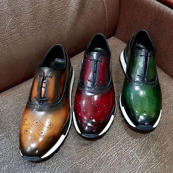 men's casual sports shoes fast track leather sneaker handmade, artificial color change, Red;white
men's casual sports shoes fast track leather sneaker handmade, artificial color change, Red;white