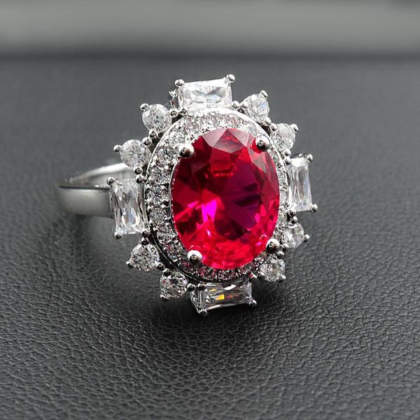 cluster rings 2021 fashion for women 6*8mm oval cut sapphire ruby flower design wedding birthday fine jewelry gifts, Golden;silver
cluster rings 2021 fashion for women 6*8mm oval cut sapphire ruby flower design wedding birthday fine jewelry gifts, Golden;silver
