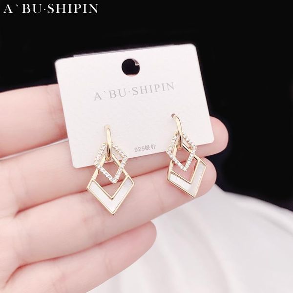 dangle & chandelier korean zircon earrings for women statement vintage geometric gold drop female wedding fashion jewelry, Silver
dangle & chandelier korean zircon earrings for women statement vintage geometric gold drop female wedding fashion jewelry, Silver