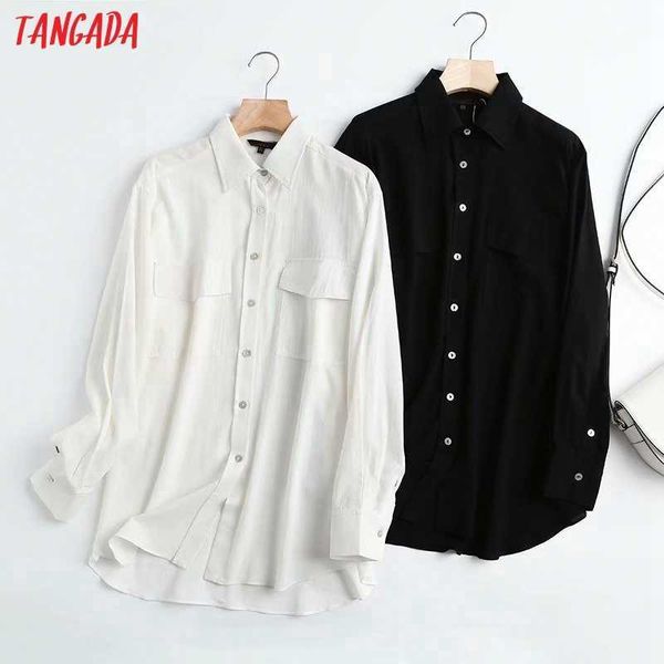 tangada women solid cotton white shirts long sleeve solid turn down collar elegant office ladies 4c106 210609
tangada women solid cotton white shirts long sleeve solid turn down collar elegant office ladies 4c106 210609