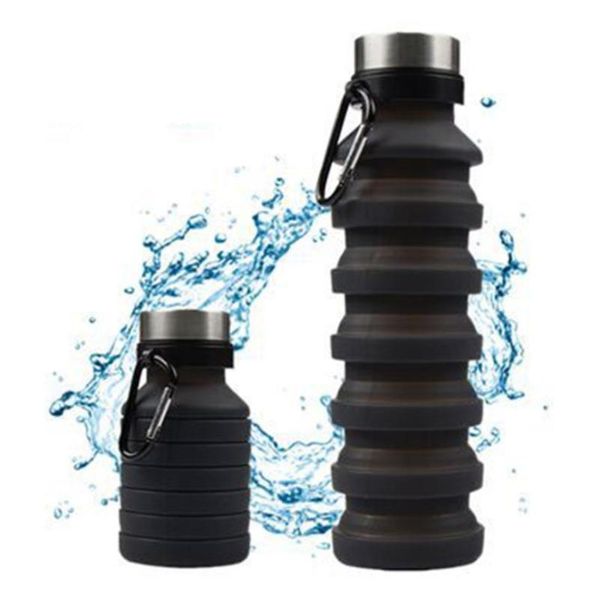 outdoor bags 550ml water bottle folding solid color cup sports kettle with buckle for women men black/blue/orange/green/red 
outdoor bags 550ml water bottle folding solid color cup sports kettle with buckle for women men black/blue/orange/green/red