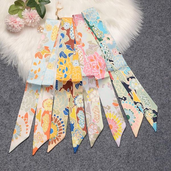 scarves 100x5cm women narrow satin silk long scarf chic french elegant silky neck letter print bag ribbon headscarf choker, Blue;gray
scarves 100x5cm women narrow satin silk long scarf chic french elegant silky neck letter print bag ribbon headscarf choker, Blue;gray