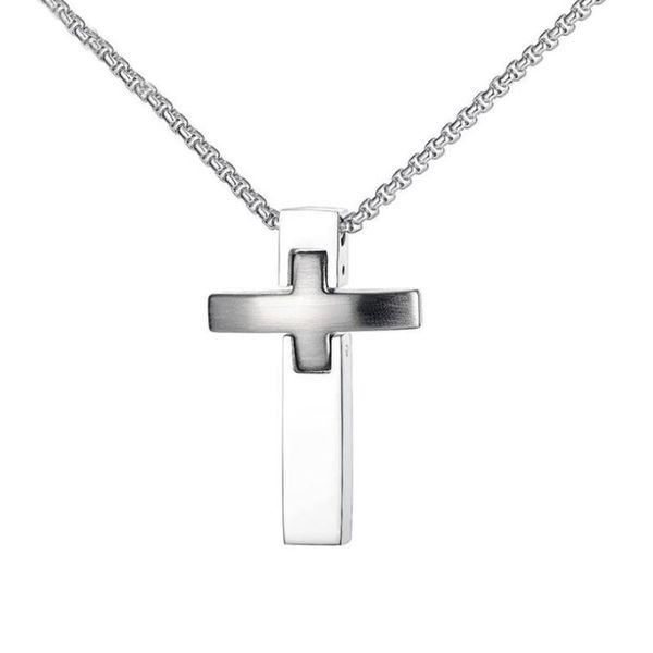 chains stainless steel christ cross men punk rock pendant necklace jewelry gift for him with chain, Silver
chains stainless steel christ cross men punk rock pendant necklace jewelry gift for him with chain, Silver