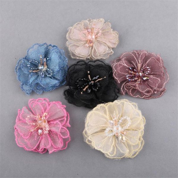 hair clips & barrettes est 6pcs/lot crystal core decorated chiffon lace fabric flowers fit women headband shoes garment decor, Golden;silver
hair clips & barrettes est 6pcs/lot crystal core decorated chiffon lace fabric flowers fit women headband shoes garment decor, Golden;silver