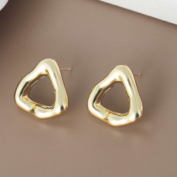 earrings jewelry earrings irregular three-dimensional metal round silver needle earrings, Golden
earrings jewelry earrings irregular three-dimensional metal round silver needle earrings, Golden