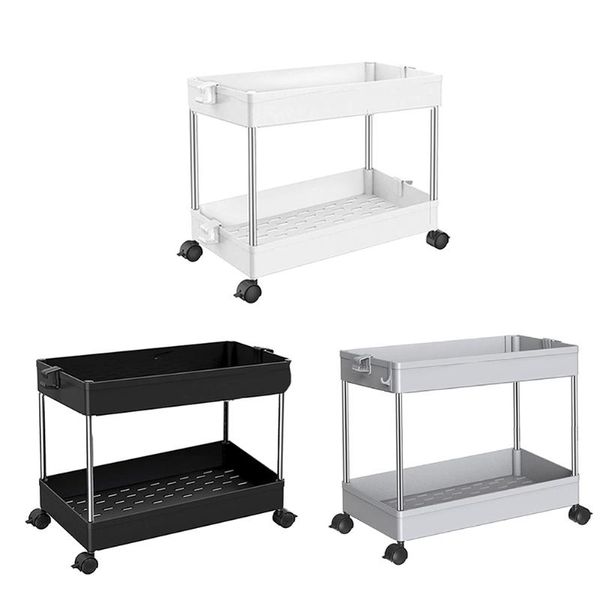 hooks & rails 2-tier storage rack portable rolling car kitchen cabinet living room gap shelf home furniture movable for bathroo
hooks & rails 2-tier storage rack portable rolling car kitchen cabinet living room gap shelf home furniture movable for bathroo